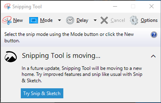 new snip tool new snip tool